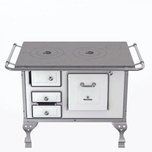 Fogão a Lenha 2 Bocas Marumby Nr 1 Saída Chaminé Direita Branco