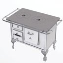 Ver imagem 2 de Fogão a Lenha 2 Bocas Marumby Nr 1 Saída Chaminé Direita Branco