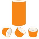 Ver imagem 1 de Cúpula Abajur e Luminária Cilíndrica Vivare Cp-7002 Ø13x30cm - Bocal Nacional Laranja