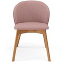 Ver imagem 7 de Cadeira de Jantar e Estar Living Estofada Mia L02 Linho Rosa - Lyam Decor