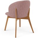 Ver mais imagens de Cadeira de Jantar e Estar Living Estofada Mia L02 Linho Rosa - Lyam Decor