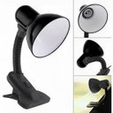 Ver imagem 1 de Luminária Articulada Preta com Garra Presilha Bivolt