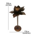 Ver imagem 3 de Porta Velas Colonial Ferro Lembrancinha Para Presente Rustico - Verniz