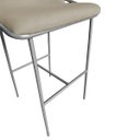 Ver imagem 7 de Kit 4 Banquetas Alta Bancada Base Ferro Champanhe Jbv Móveis: Bege