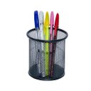 Ver imagem 2 de Porta Caneta, Porta Lápis, Porta Treco Kit C/ 10 Unds, Redondo, Aramado, Preto