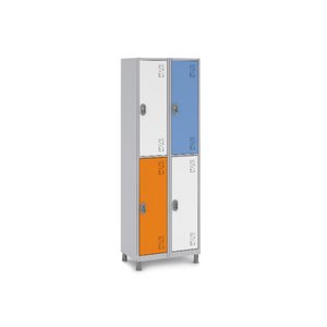Armário 4 Portas Grandes Locker Uso Profissional:tricolor