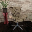 Ver imagem 1 de Poltrona Elegance Base Giratória em Jacquard