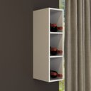 Ver imagem 6 de Armario Aereo Adega 3 Nichos 20 Cm Mdf Cz3318 Branco Tecno Mobili