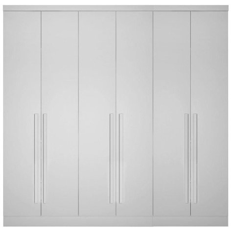 Guarda Roupa 6 Portas 4 Gavetas Linea Neve - Novo Horizonte