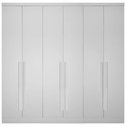 Ver imagem 1 de Guarda Roupa 6 Portas 4 Gavetas Linea Neve - Novo Horizonte