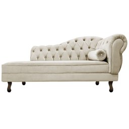 Diva Recamier Juliana185cm Lado Esquerdo Linho Bege - Amarena Móveis - 3