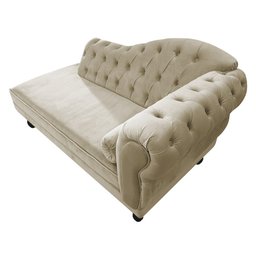 Diva Recamier Juliana185cm Lado Esquerdo Linho Bege - Amarena Móveis - 5