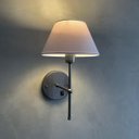 Ver imagem 4 de Kit 2 Arandelas de Parede Clássica com Interruptor e Cúpula Preta Ref 16 Decoração Casa Sala Quarto