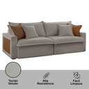 Ver imagem 7 de Sofá Dallas Veludo Dois Módulos de 120cm B15 Meu Sofá Online