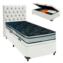 Ver imagem 1 de Kit Cama Box Bau + Cabeceira + Colchão Solteiro D28 - Conforto - Paropas