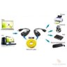 Cabo Extensor Adaptador Usb Via Cabo De Rede Rj45 Cat5 Cat6 - 3