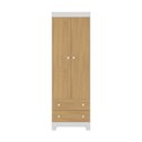 Ver imagem 7 de Guarda-roupa Infantil 62cm 2 Portas e 2 Gavetas Allegra Multimóveis Mp4441 Branco/madeirado