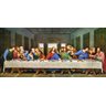 Quadro Santa Ceia Vintage Jesus Cristo 100x50cm Tela Canvas - 1