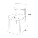 Ver imagem 4 de Kit 04 Cadeiras de Jantar e Living Millie Estofada Linho - Desk Design