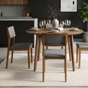 Ver imagem 2 de Kit 04 Cadeiras de Jantar e Living Millie Estofada Linho - Desk Design