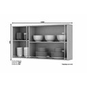 Ver imagem 7 de Cozinha Modulada Completa Connect 6pçs 2 Armários 2 Balcões 2 Complementos C6p07 Duna/cristal