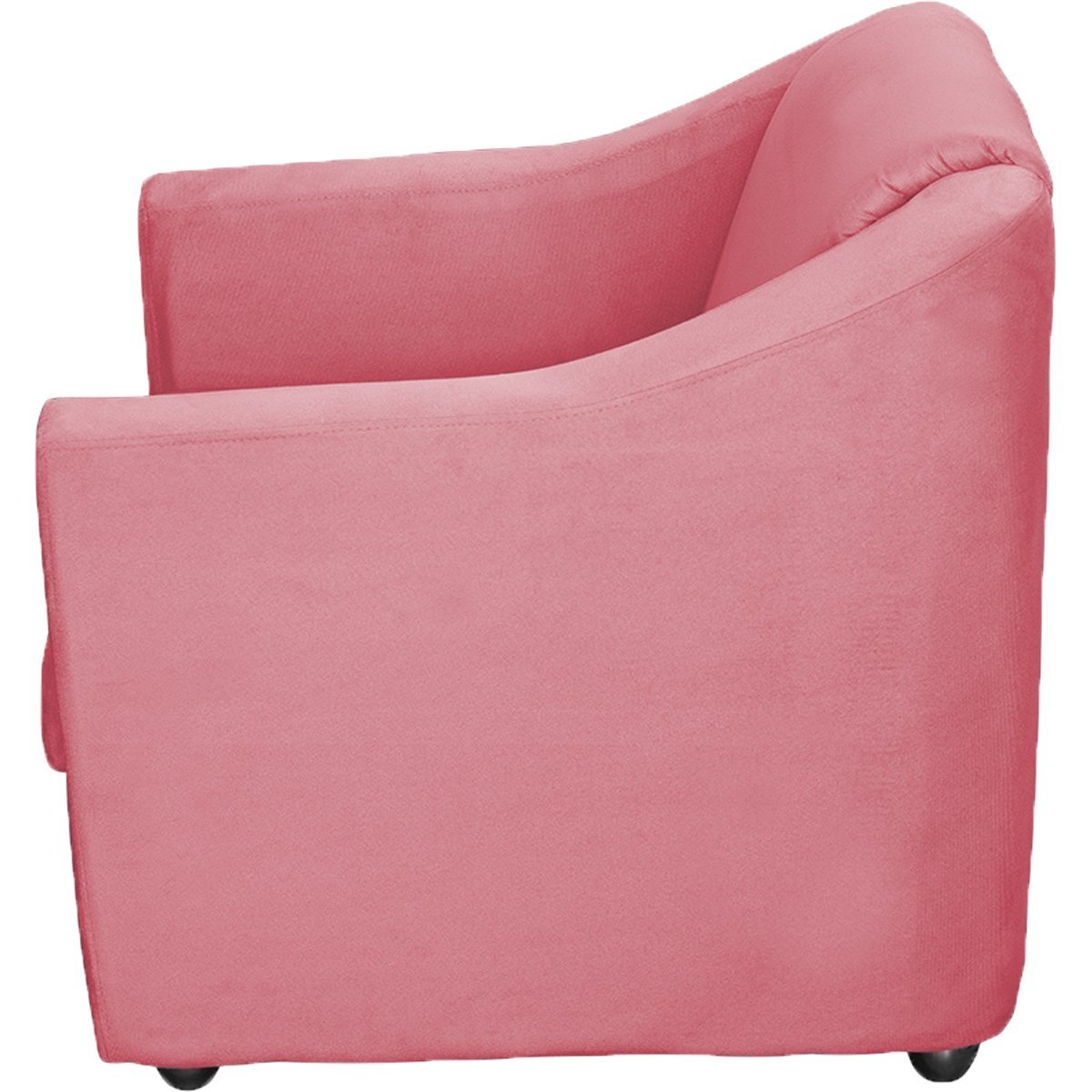 Kit 3 Poltronas Decorativas Para Sala De Espera Recepção Escritório Consultório Suede Rosê - 4