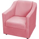 Ver imagem 3 de Kit 3 Poltronas Decorativas Para Sala De Espera Recepção Escritório Consultório Suede