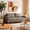 Ver imagem 4 de Sofá 2 Lugares Roma Compacto Pés Altos para Apartamento - 218 Cm