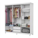 Ver imagem 4 de Guarda Roupa R22 6 Portas 2 Gavetas com Espelho e Pés Carioca Móveis
