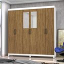 Ver imagem 2 de Guarda Roupa R22 6 Portas 2 Gavetas com Espelho e Pés Carioca Móveis