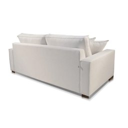 Sofá Marrocos 3 Lugares Linho Off-white 2,20m Confortável Sala - 3 Sofá Marrocos 3 Lugares Linho Off-white 2,20m Confortável Sala - 3