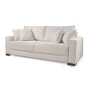 Ver imagem 1 de Sofá Marrocos 3 Lugares Linho Off-white 2,20m Confortável Sala