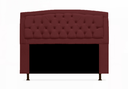Ver imagem 1 de Cabeceira Geovana Para Cama Box Casal 140 cm Suede Vermelho Bordo - LM DECOR