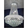 Lustre Cristal Legitimo Imperial Prata + Lampadas Led Bivolt - 7