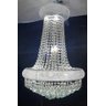 Lustre Cristal Legitimo Imperial Prata + Lampadas Led Bivolt - 6