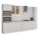 Ver imagem 1 de Armário de Cozinha Completa com Balcão Milla Luna Carraro Branco