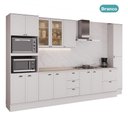 Ver imagem 3 de Armário de Cozinha Completa com Balcão Milla Luna Carraro Branco