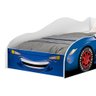 Cama Carro Vermelho Solteiro Menino Menina Mcqueen Relâmpago com Colchão Cor Azul - 11