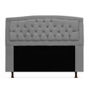 Ver imagem 2 de Kit Cabeceira Geovana + Calçadeira Baú Felix Queen Size 160cm Suede:cinza