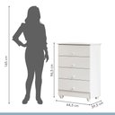 Ver imagem 5 de Cômoda 4 Gavetas Soft Life Tigus Baby