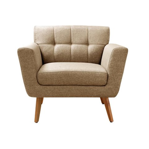 Poltrona Bruna Cor:Linho Marrom 150