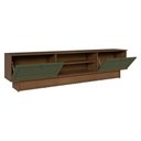 Ver mais imagens de Rack para Tv até 80 Polegadas 218 Cm 2 Portas Rustic/verde Vik Madesa