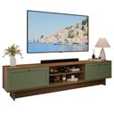 Ver imagem 2 de Rack para Tv até 80 Polegadas 218 Cm 2 Portas Rustic/verde Vik Madesa