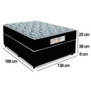 Ver imagem 4 de Cama Box Baú Casal Sintético + Colchão Molas Ensacadas Sereneprime Sonnolux 13cm Preto - Suporta
