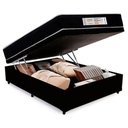 Ver imagem 6 de Cama Box Baú Casal Sintético + Colchão Molas Ensacadas Sereneprime Sonnolux 13cm Preto - Suporta
