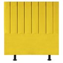 Ver imagem 1 de Cabeceira de Cama Solteiro Box 100 Cm Taís Suede Amarelo