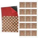 Ver imagem 1 de Pastilha De Vidro Autocolante Kit 15 Uni Parede Lavabo Box Banheiro Sala Decorativa Facil Aplicacao 