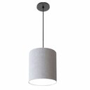 Ver imagem 1 de Lustre Luminária Pendente Vivare Free Lux Pe-4104pr Cúpula em Tecido 15x25cm
