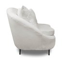 Ver imagem 4 de Poltrona Decorativa Orgânica Pé Ferro Pto Zaya Bouclê C05 - D'Rossi Cor White
