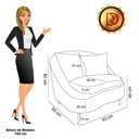 Ver imagem 2 de Poltrona Decorativa Orgânica Pé Ferro Pto Zaya Bouclê C05 - D'Rossi Cor White